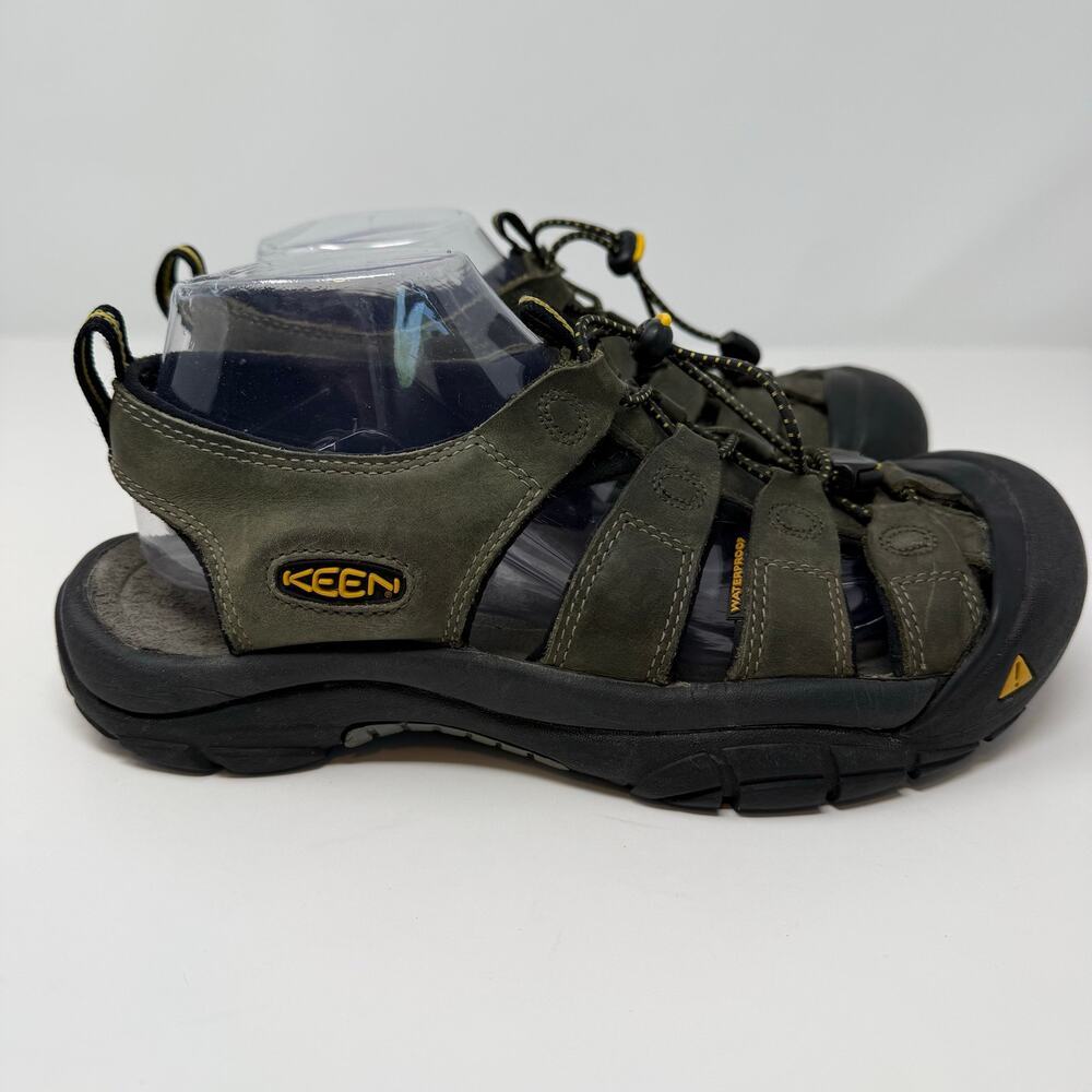 Keen Sandals Men's 9 Olive Green Newport Waterproof Leather Hiking Sandal - Picture 6 of 9
